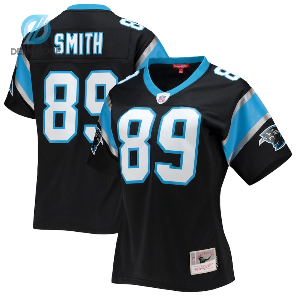 Nfl Carolina Panthers Steve Smith Carolina Panthers Mitchell Ness Womens Legacy Replica Player Jersey Black dengzone.com 1