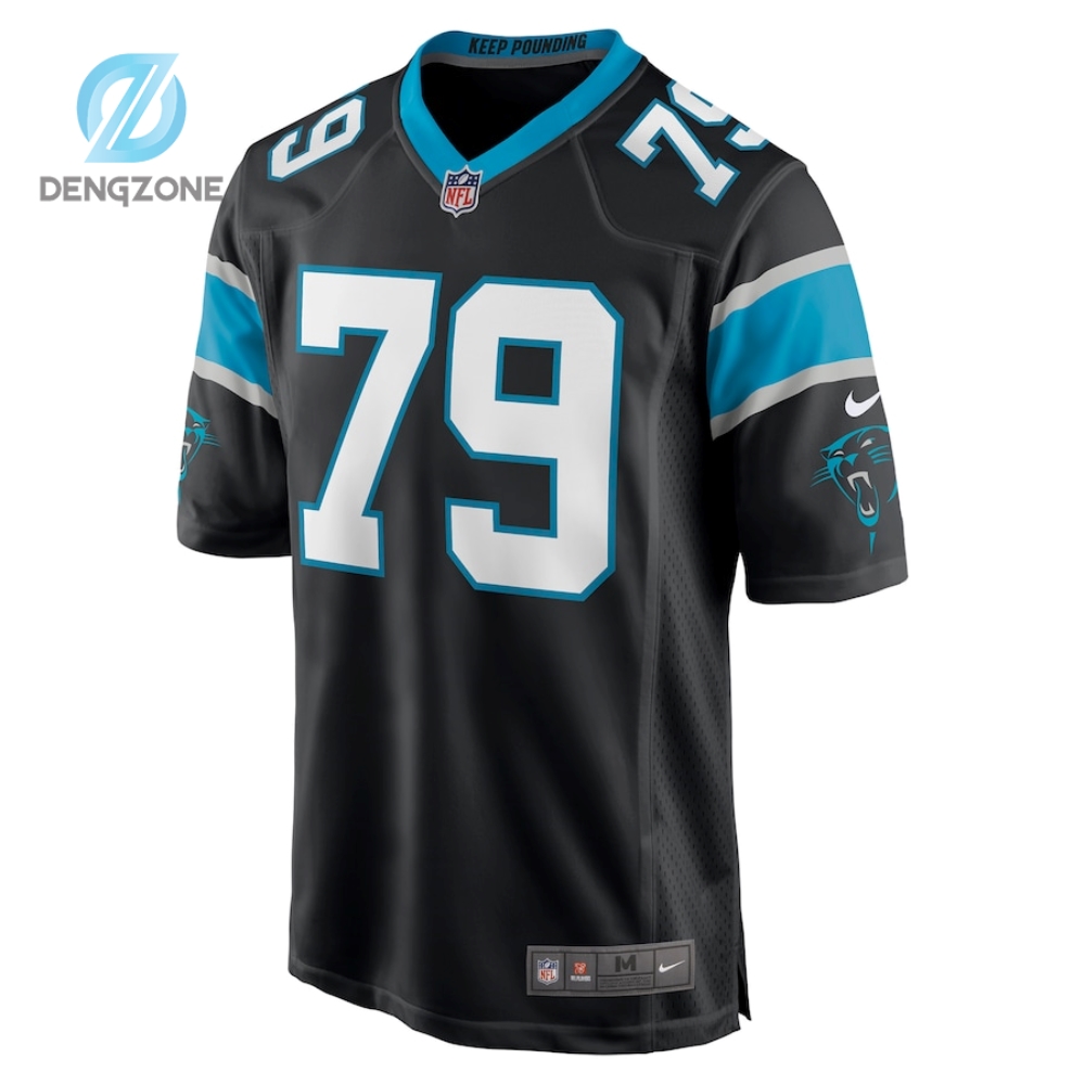 Ikem Ekwonu Carolina Panthers Nike Player Game Jersey - Black - Carolina Panthers - Nfl