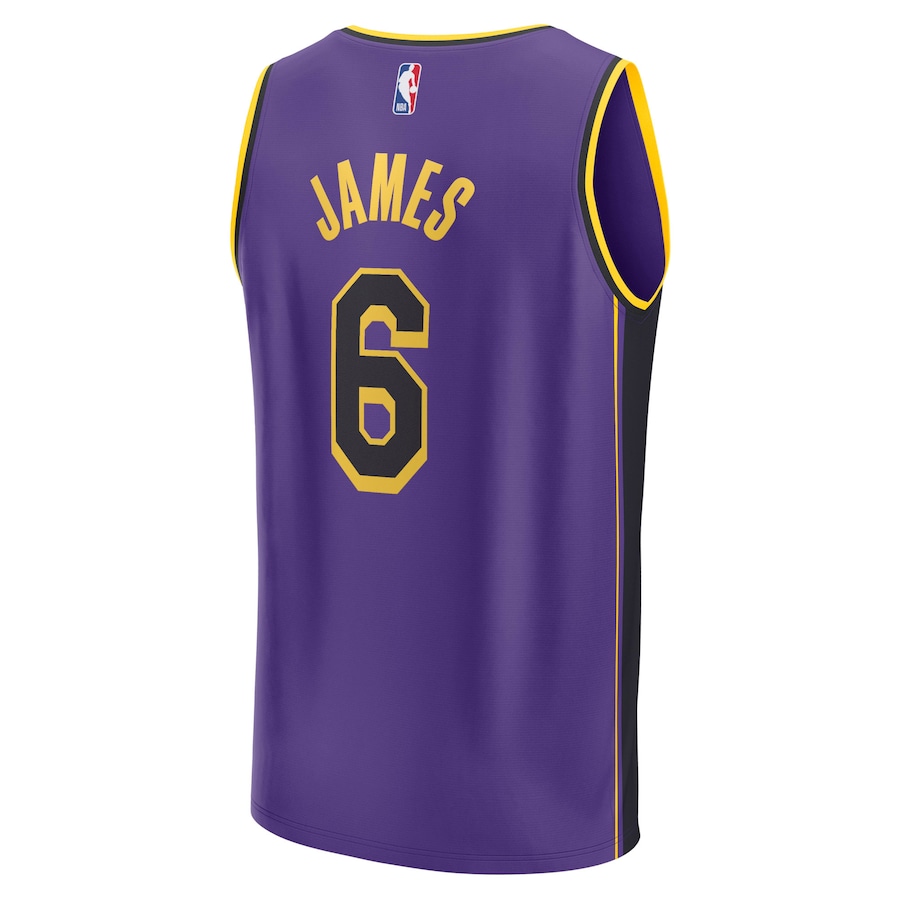 Lebron James Los Angeles Lakers Fanatics Branded Fast Break Replica Player Jersey  Statement Edition  Purple