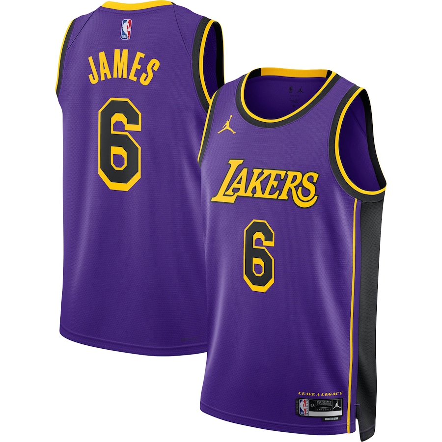 Lebron James Los Angeles Lakers Jordan Brand Unisex Swingman Jersey  Statement Edition  Purple