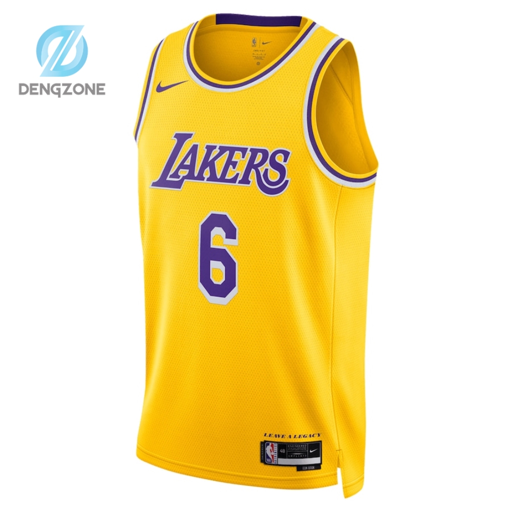 Lebron James Los Angeles Lakers Nike Unisex Swingman Jersey  Icon Edition  Gold