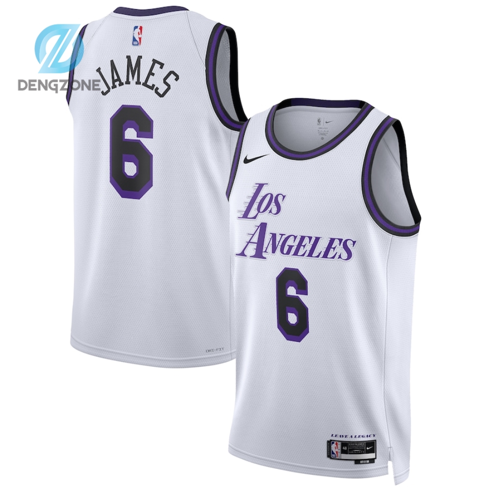 Lebron James Los Angeles Lakers Nike Unisex 202223 Swingman Jersey  City Edition  White