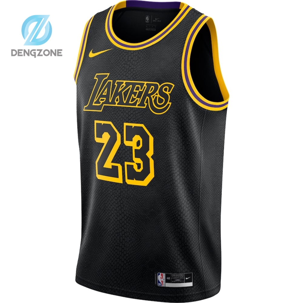 Lebron James Los Angeles Lakers Nike City Edition Swingman Jersey  Black