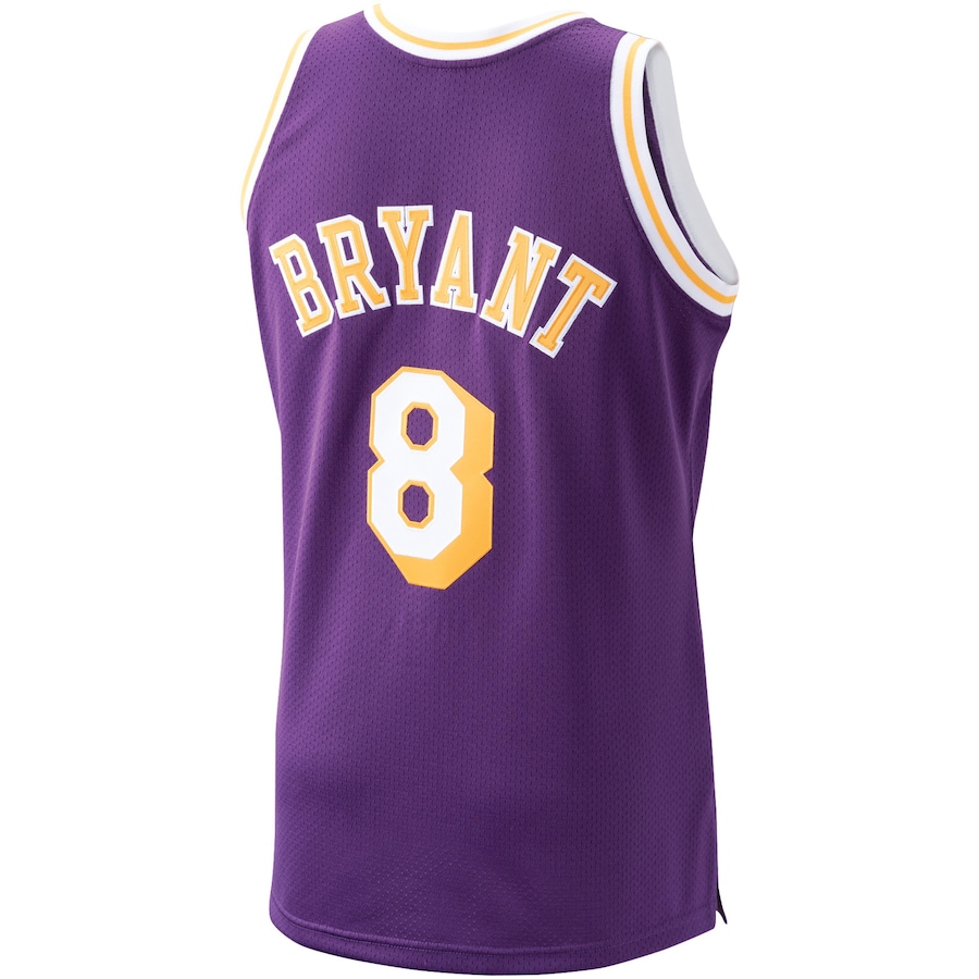 Kobe Bryant Los Angeles Lakers Mitchell  Ness 199697 Hardwood Classics Authentic Player Jersey  Purple