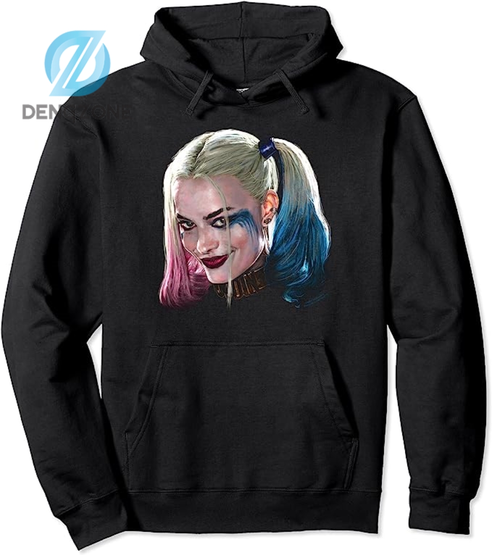 Suicide Squad Harley Quinn Head Pullover Hoodie Pullover Hoodie