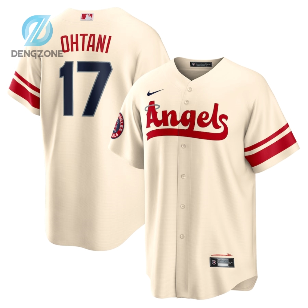 Shohei Ohtani Los Angeles Angels Nike 2022 City Connect Replica Player Jersey  Cream