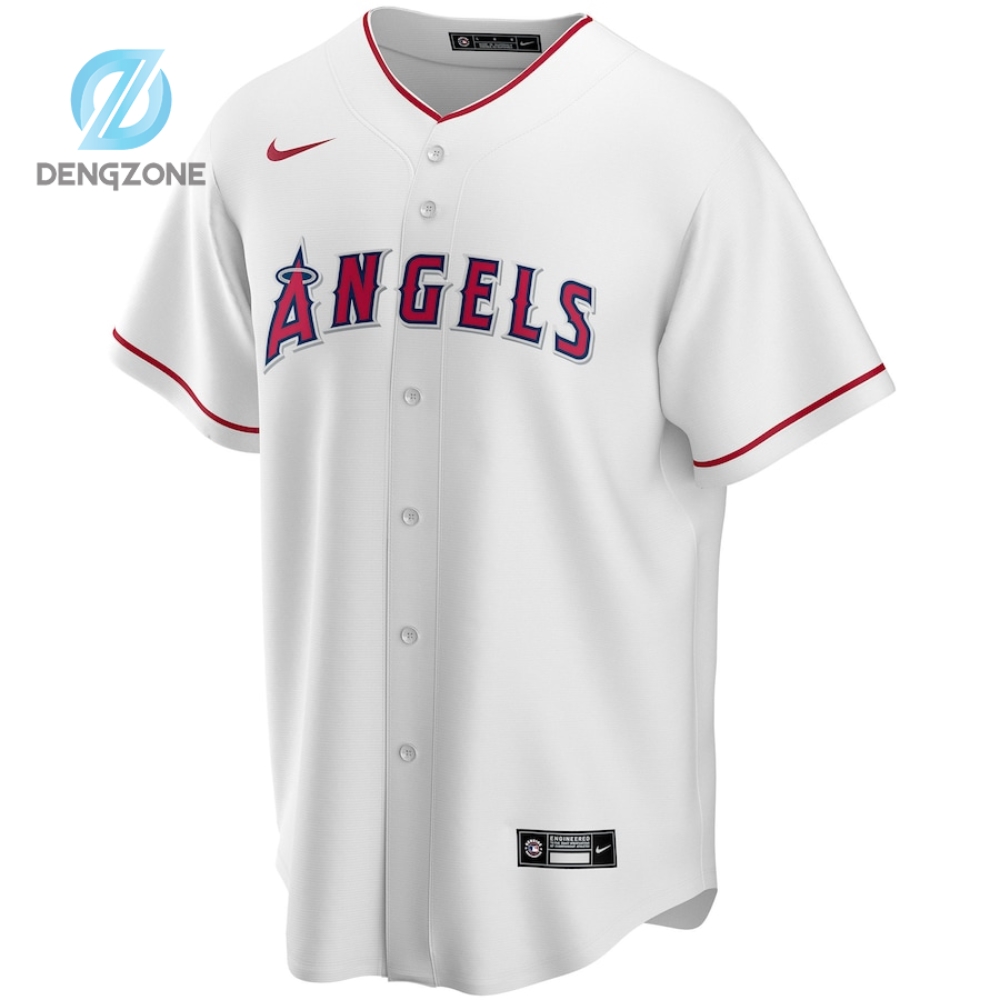 Los Angeles Angels Nike Home Replica Custom Jersey  White