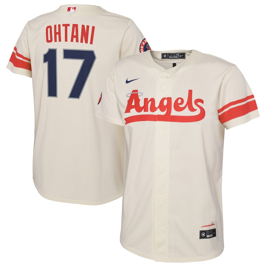 Shohei Ohtani Los Angeles Angels Nike Preschool 2022 City Connect Replica Player Jersey  Cream