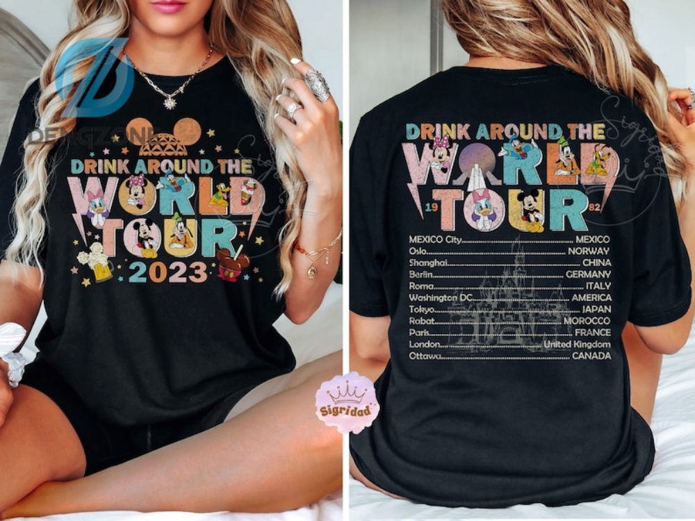 "Exploring the Magic: Retro Disney Epcot World Tour Shirt" 2 Disney Epcot World Tour Shirt Retro Disney Epcot Shirt Mickey And Friends Disney Shirt