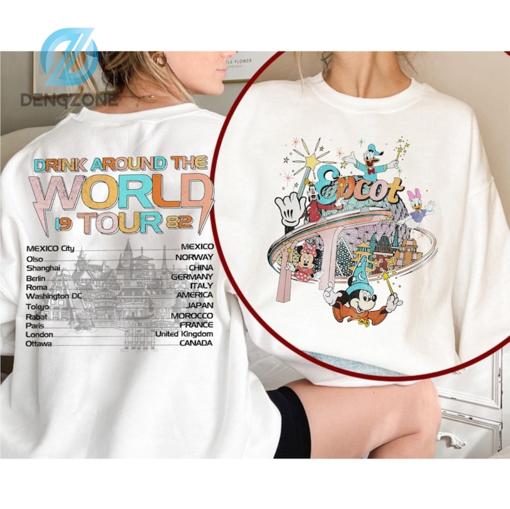 "Exploring the Magic: Retro Disney Epcot World Tour Shirt" 3 Disney Epcot Shirt Vintage Epcot 1982 Shirt Disney Family Trip Matching Shirt