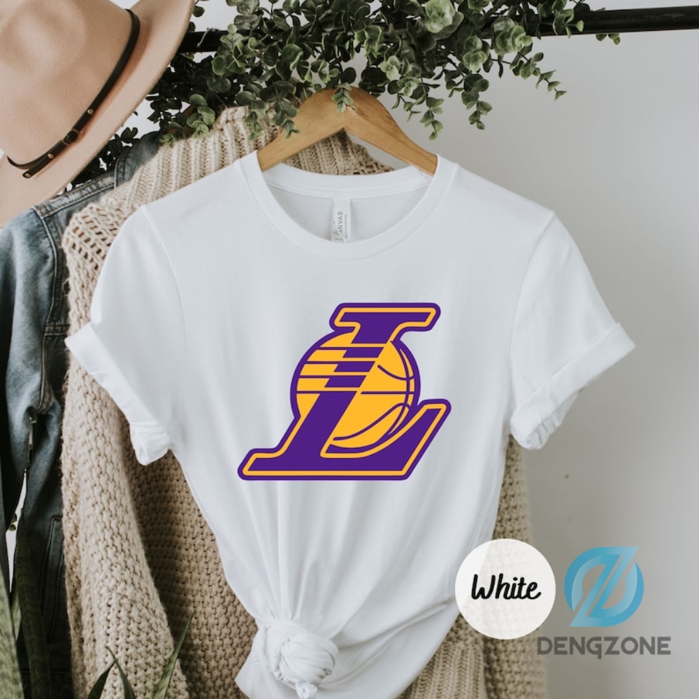 Los Angeles Lakers Tshirt Los Angeles City Skyline Shirt Los Angeles Lakers Shirt