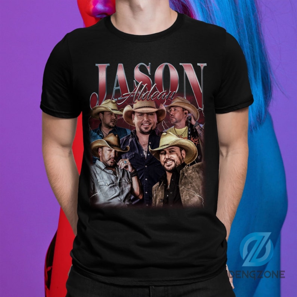 "10 Fashionable Graphic Shirts to Spice Up Your Wardrobe" 4 Limited Jason Aldean Vintage 90S Shirt Country Song Shirt Stand Jason Aldean Country Music Shirt Raise On Country 90 Music