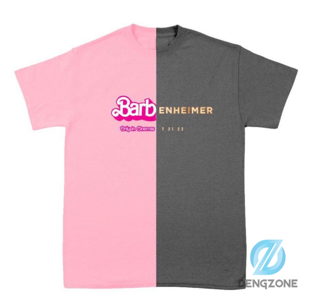 Barbenheimer Shirt Barbie Oppenheimer Split Tshirt