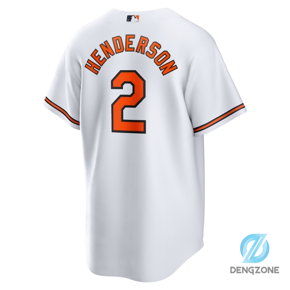 Unisex Baltimore Orioles Gunnar Henderson Nike White Home Replica Player Jersey