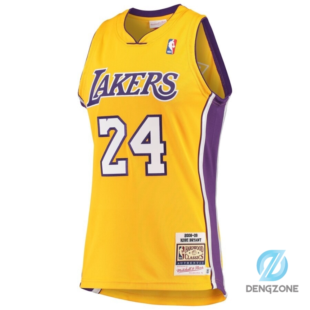 Unisex Los Angeles Lakers Kobe Bryant 2009 Authentic Yellow Jersey By Mitchell  Ness