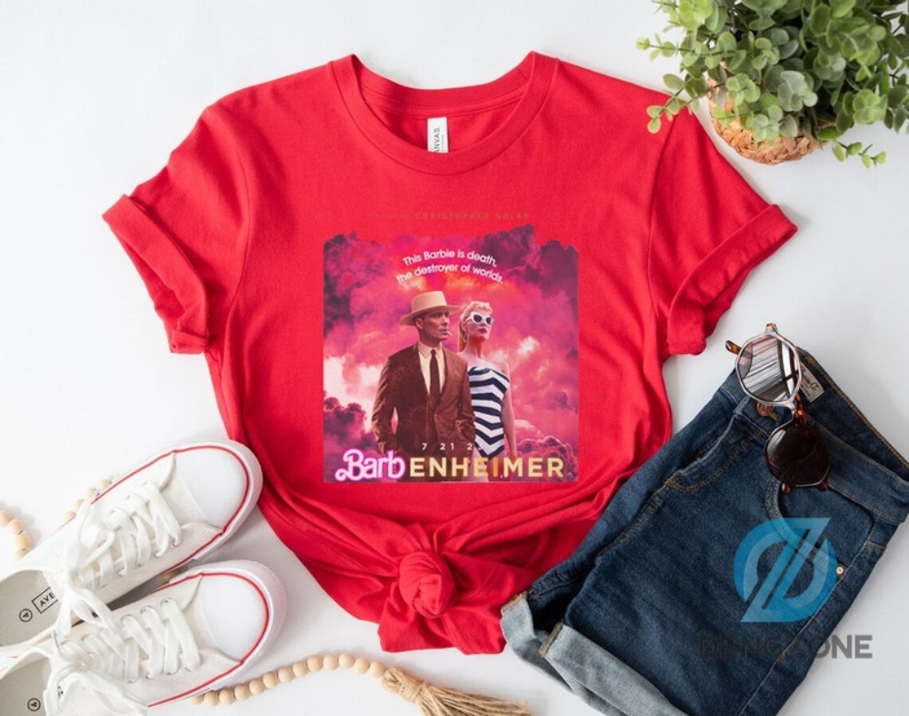 Retro Barbenheimer Shirtbarb Oppenheimer Movie Shirtsbarbie Movie Shirtbarbie Party Shirt Trendy Shirt Barbie Movie Tshirt