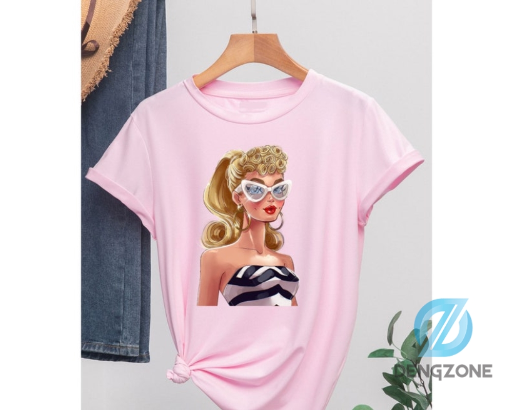 Margot Robbie Vintage Retro Shirt Margot Robbie Shirt Margot Robbie 2023 Shirt Movie Fan Shirt Margot Robbie Fan Shirt