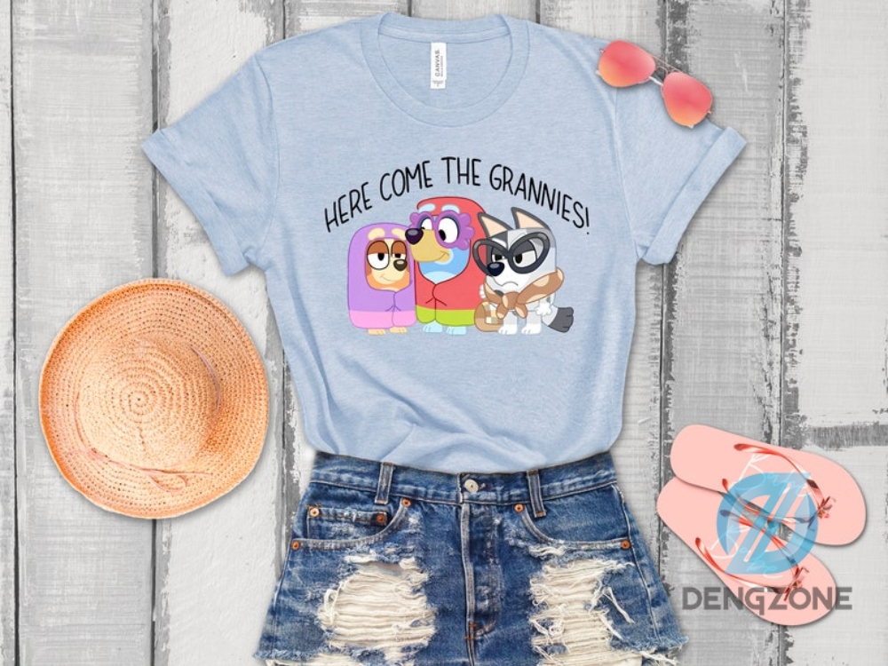 Bluey Here Come Grannies Tshirt Rad Like Mom Shirt Mothers Day Shirt Gift For Bluey Family Family Matching Tee Mom Life Shirt