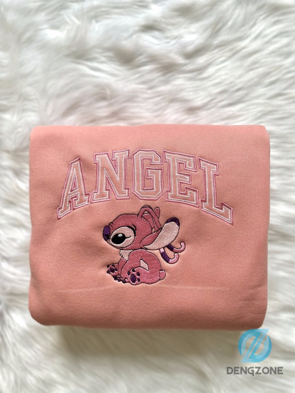 Stitch And Angel Shirt Long Sleeve Hoodie Special Gift For Couple Lilo And Stitch Crewneck Hoodie Shirt