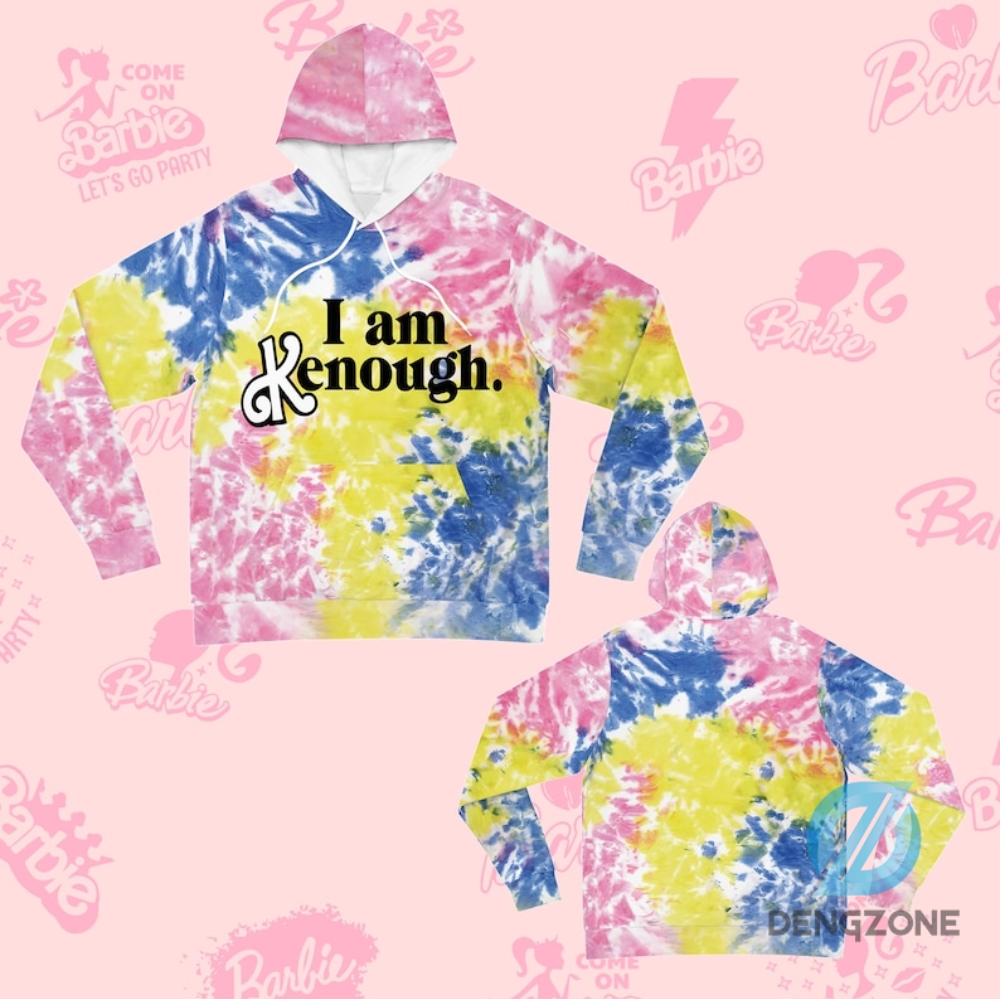 3D Style I Am Kenough Pastel Unisex Hoodie Tshirt I Am Kenough 3D All Over Printed Hoodie Shirt Barbie The Movie I Am Kenough Hoodie