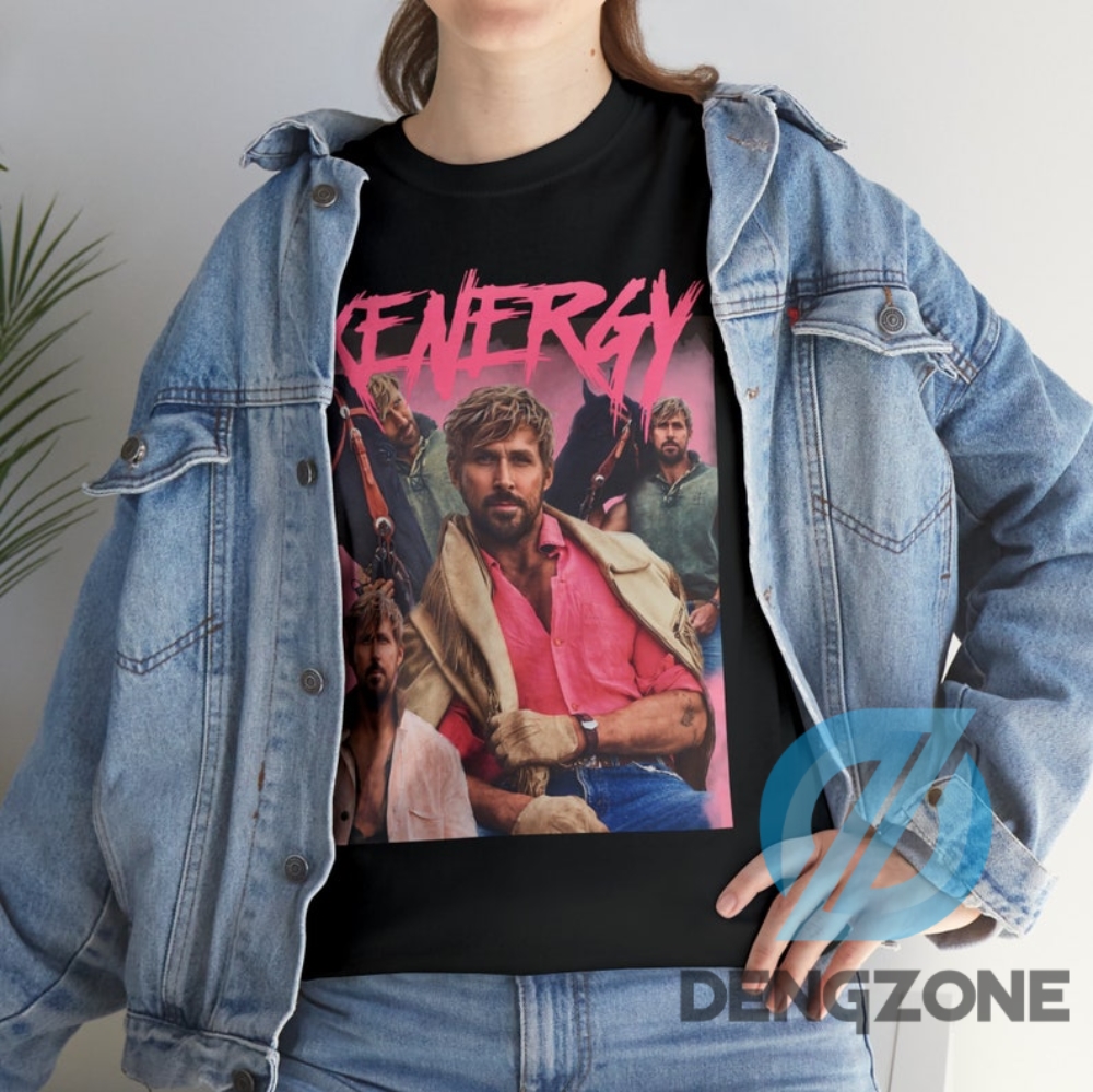 Unisex Ryan Gosling Shirt Kenergy Actor Movie Merch 90S Inspired Vintage Retro Graphic Tee