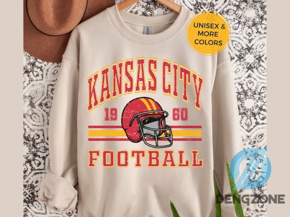 Special Gift Nfl Kansas City Chiefs Shirt Sweatshirt Kansas City Chiefs Football Shirt 80S Retro Style Tee Nfl Fan Gift