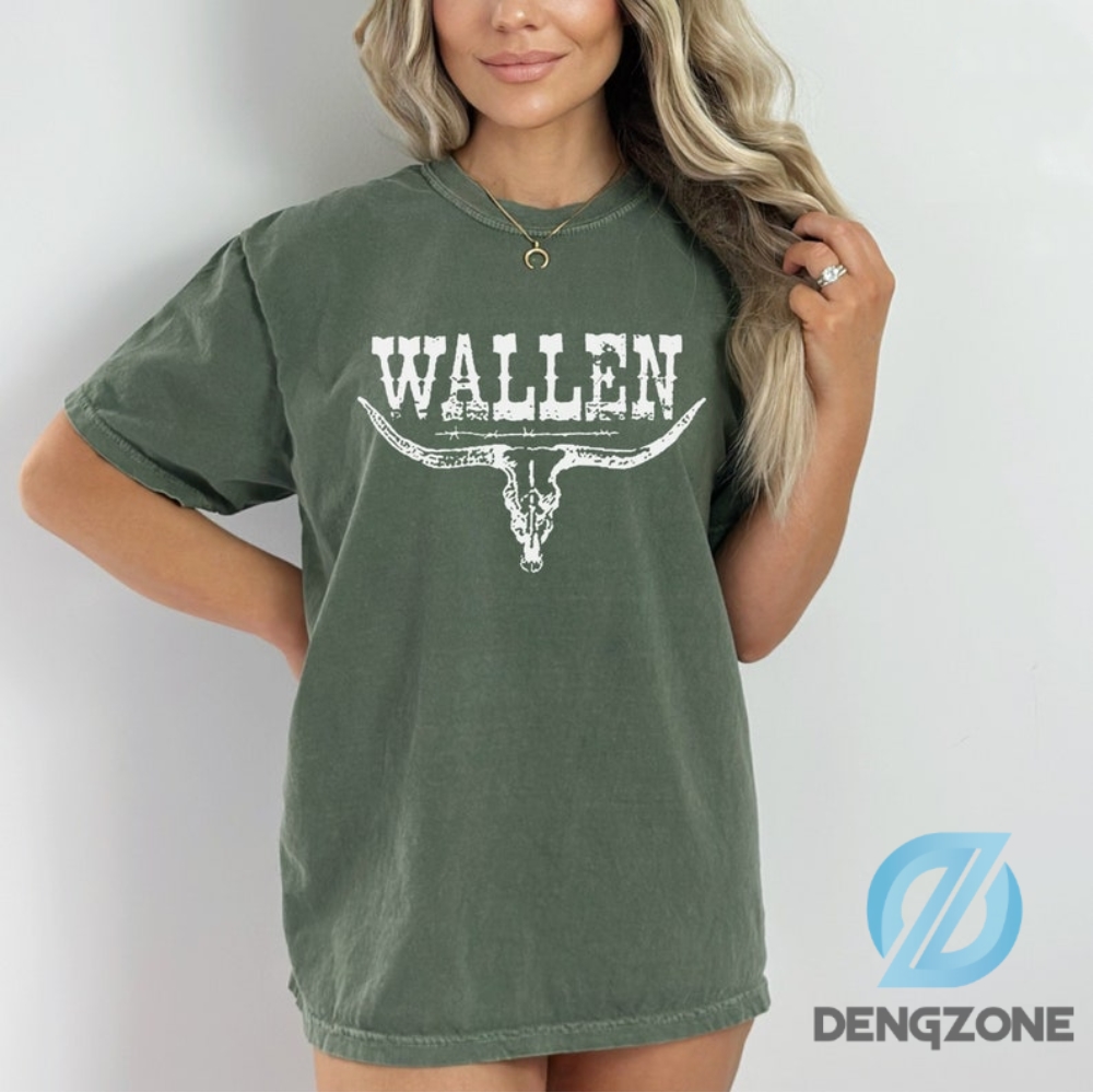 Comfort Colors Wallen Shirt Special Gift Country Music Shirt Wallen Tshirt Country Concert Shirt Bullhead Tshirt Western Graphic Cowboy Tee Rodeo Shirt