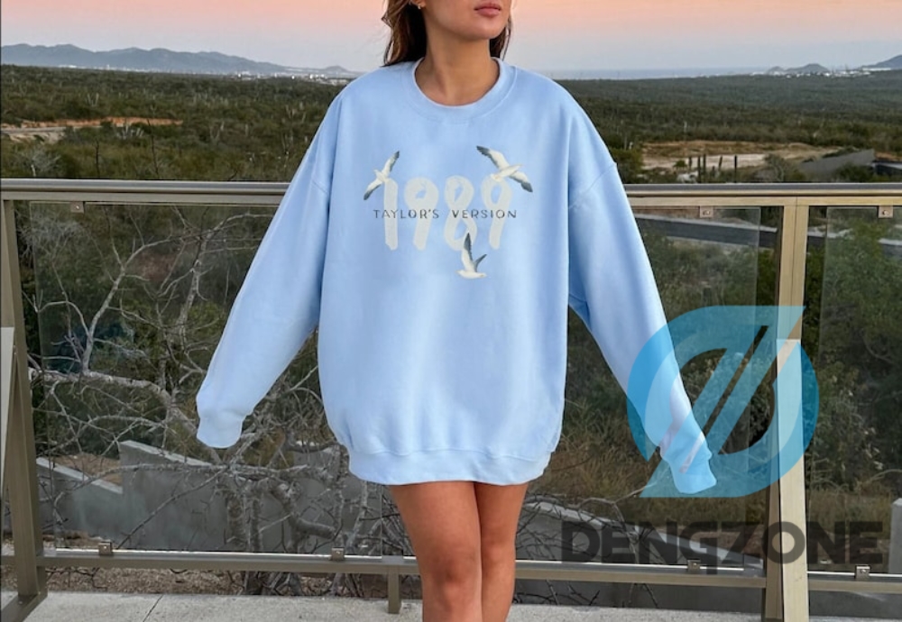 Seagull 1989 Taylor Version Sweatshirt Shirt Light Blue 1989 Era Crewneck Taylors Version Merch 1989 Blue Crewneck In My 1989 Era Taylor Swiftie Merch Gift