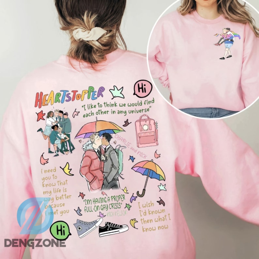 "Fashionable Clothes: Heartstopper, Red White, Royal Blue – Inspired by Barbie" 4 Special Gift For Him Heartstopper Shirt Double Sided Nick And Charlie Shirt Heartstopper Leaves Shirt Lgbtq Pride Shirt Heartstopper Mech Heartstopper Ss 2