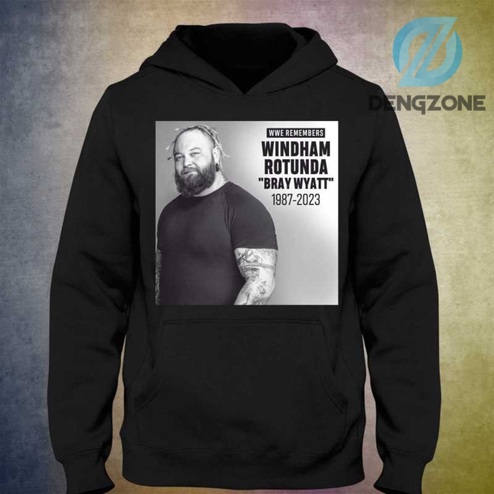 Rip Bray Wyatt 1987 2023 Hoodie Shirt Long Sleeve Wwe Bray Wyatt Death R.I.P Bray Wyatt Gift For Fans