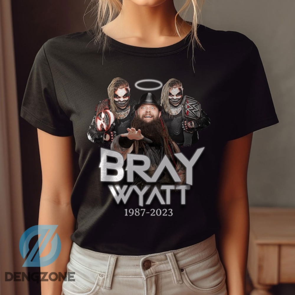 Trending R.I.P Bray Wyatt Tshirt Vintage Legends Never Die Tee Shirt Woman And Man Unisex Tshirt Bray Wyatt Death Bray Wyatt 1987  2023