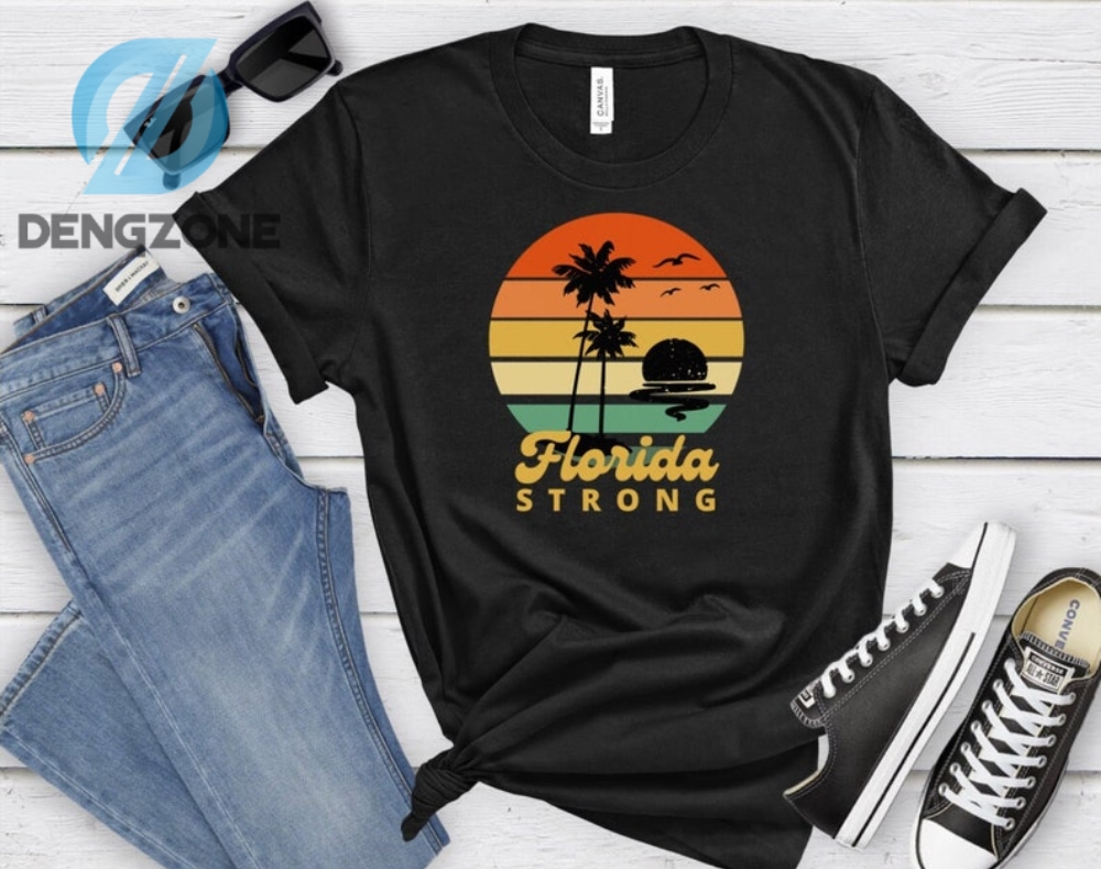 Retro Florida Strong Hurricane Storm Together Shirt Florida Strong Tee 2023 Florida Hurricane