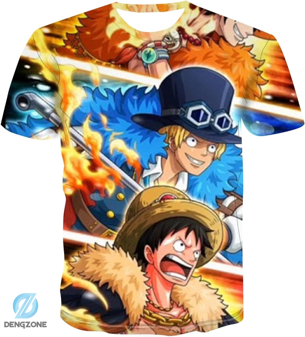 One Piece Anime Mode Tshirt 3D One Piece Liveaction One Piece Clothing