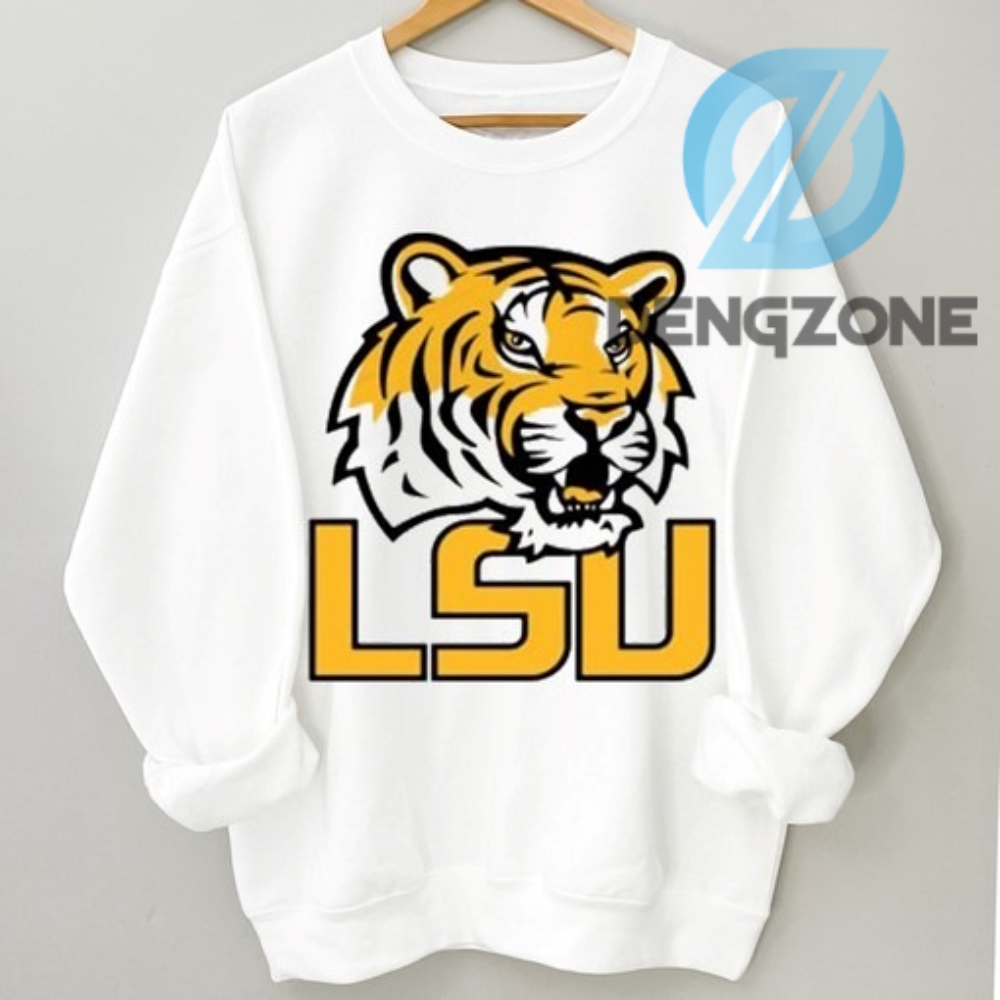 College Football Lsu Tigers Football Logo Tshirt Sweatshirt Hoodie Gift For Fans Lsu Football Shirt