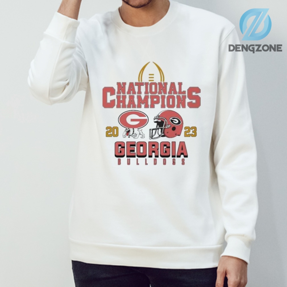 Football National Champions 2023 Georgia Bulldogs Long Sleeve Shirt Hoodie Georgia Football Outfit For Women Men Georgia Footballtee