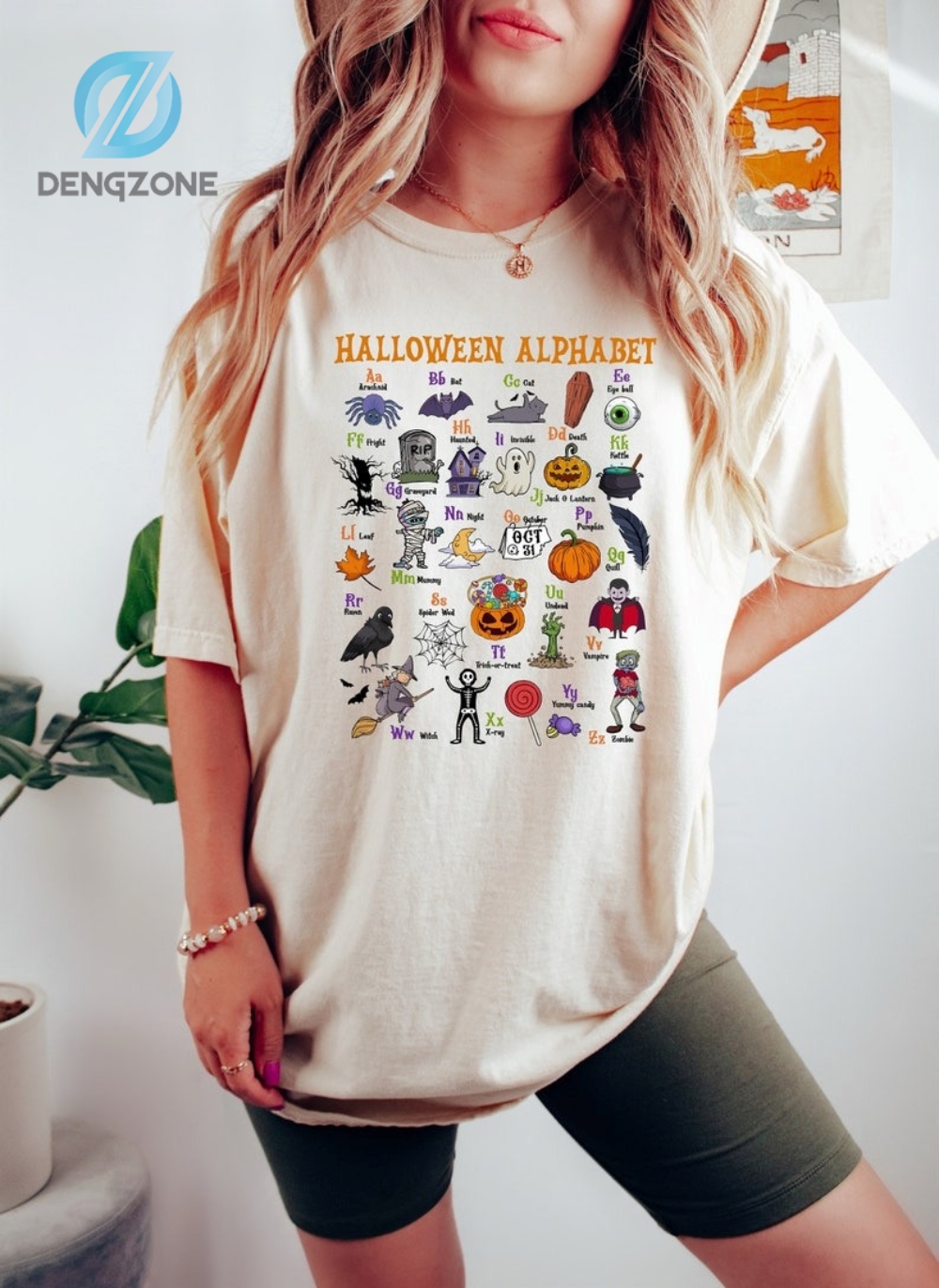 Halloween Alphabet Shirt Sweatshirt Halloween Teacher Shirt Halloween Kindergarten Teacher Shirt Halloween Gifts Spooky Teacher Sweatshirt