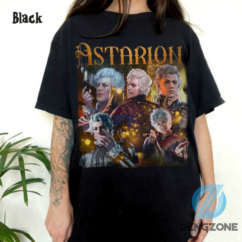 Original Astarion Baldurs Gate 3 Fan Gamer Shirt Laezel Appareal Bg3 Shadowheart Shirt For Karlach Teeminthara And Boo Tshirt Gift For Minsc