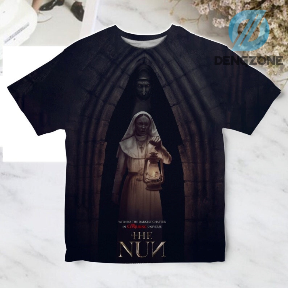 2023 The Nun Conjuring 3D Shirt The Conjuring Horror Movie Shirt Insidious Shirt Valak Shirt Horror Valak 3D Shirt Gift For Halloween