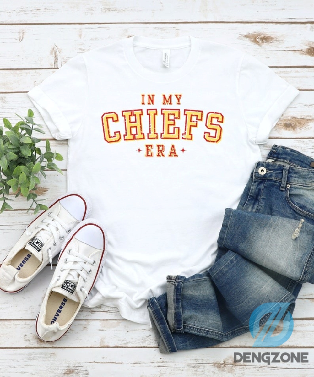 Nfl Kc Chiefs Era Shirt Sweatshirt For Unisex Kansas City Chiefs Tshirt Chiefs Football In My Chiefs Era