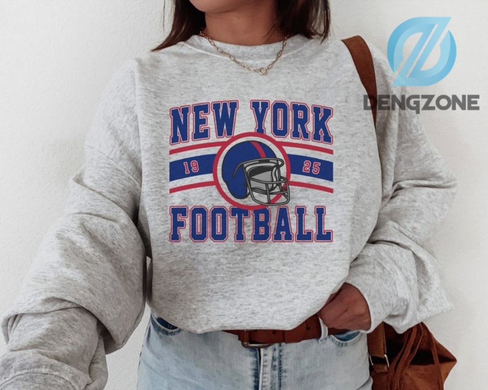 Limited New York Giant Hoodie Sweatshirt Retro New York Football Shirt Giant Est. 1925 Football Hoodie Nfl Shirt Football Jersey Shirt For Fan