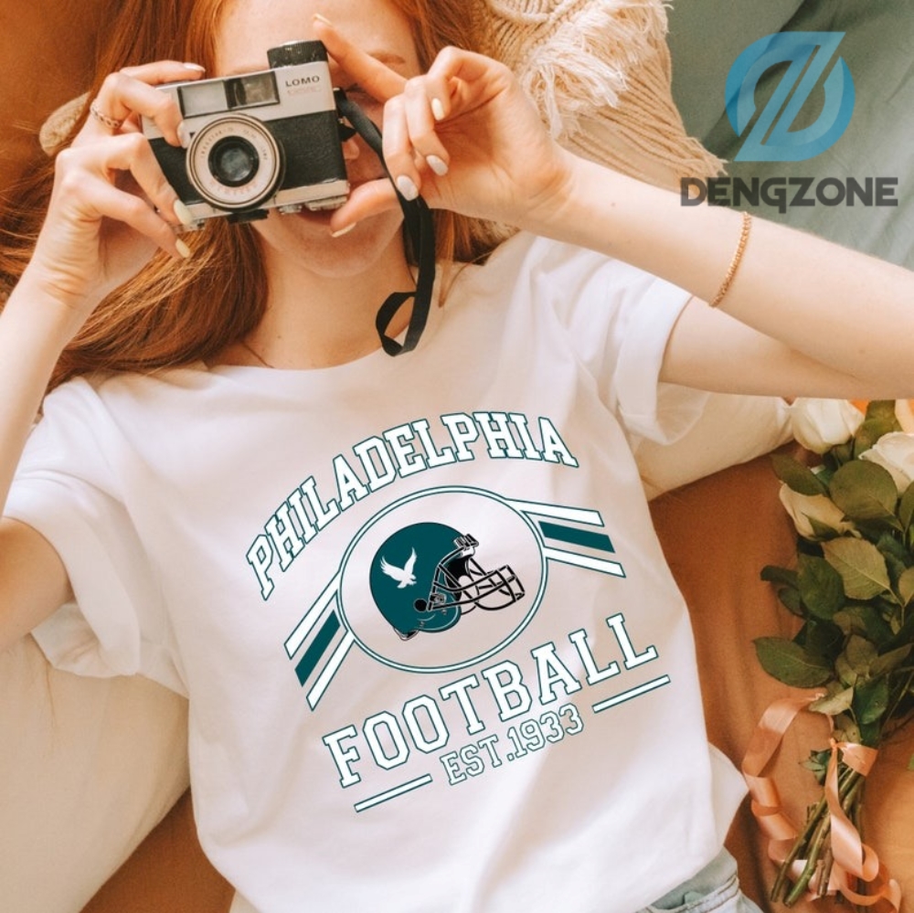 Football Philadelphia Eagles Tshirt Philadelphia Football Est 1933 Shirt Philadelphia Football Crewneck Football Shirt Eagles Fans Gift For Him