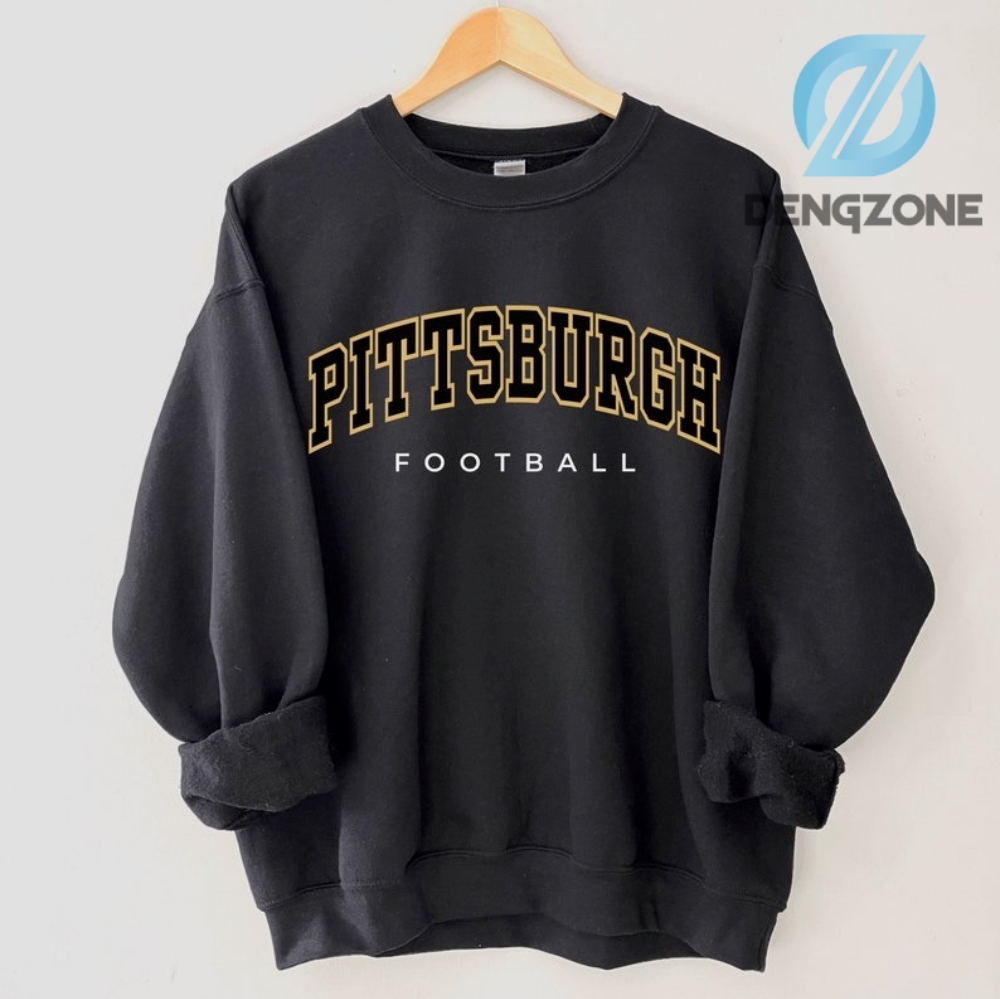 Pittsburgh Football Sweatshirt Vintage Unisex Pittsburgh Crewneck Gift For Football Fan Oversized Pittsburgh Sweatshirt