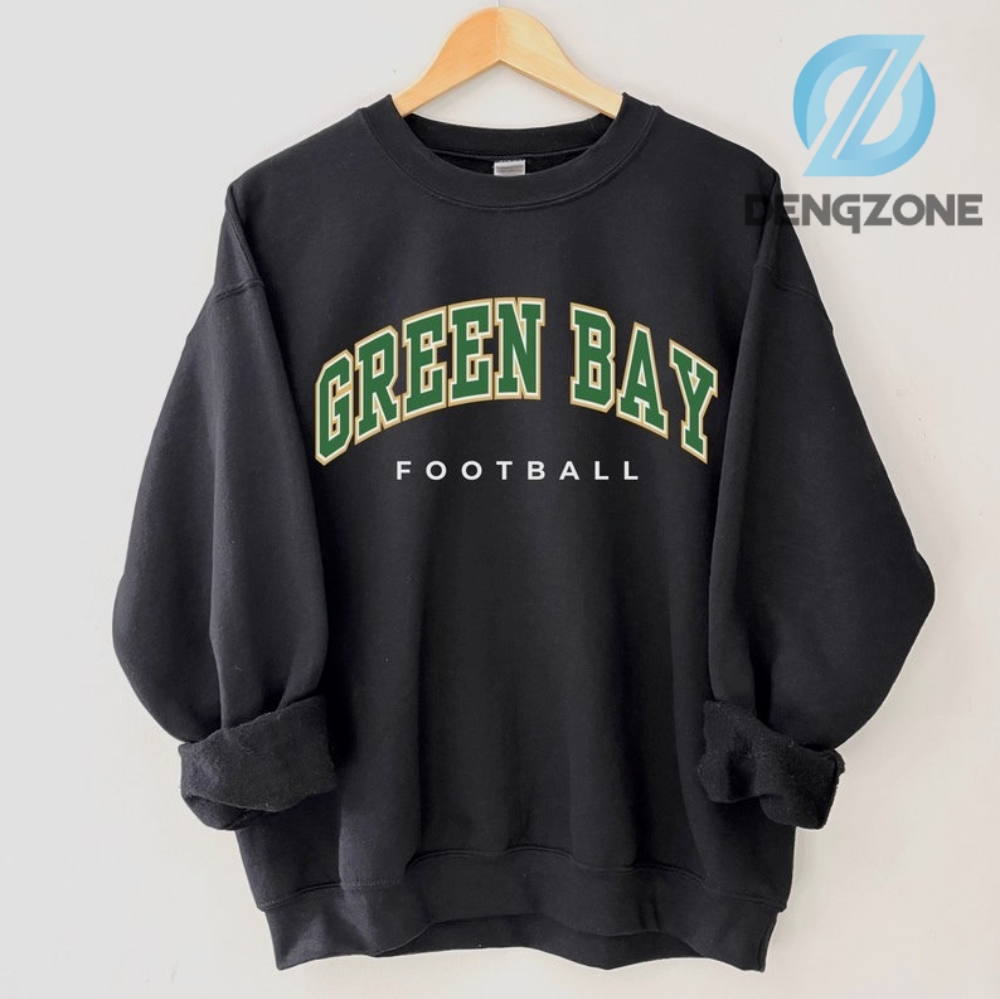 Green Bay Football Sweatshirt Vintage Green Bay Crewneck Retro Green Bay Sweatshirt Green Bay Varsity Sweatshirt Green Bay Long Sleeve