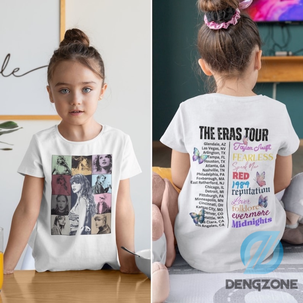 Taylor Eras Tour Tshirt 2 Sides For Kid Adult Retro Taylor The Eras Tour Tshirt Kid Youth Kid Eras Tour Shirt Retro Taylor Swiftie Merch Kid