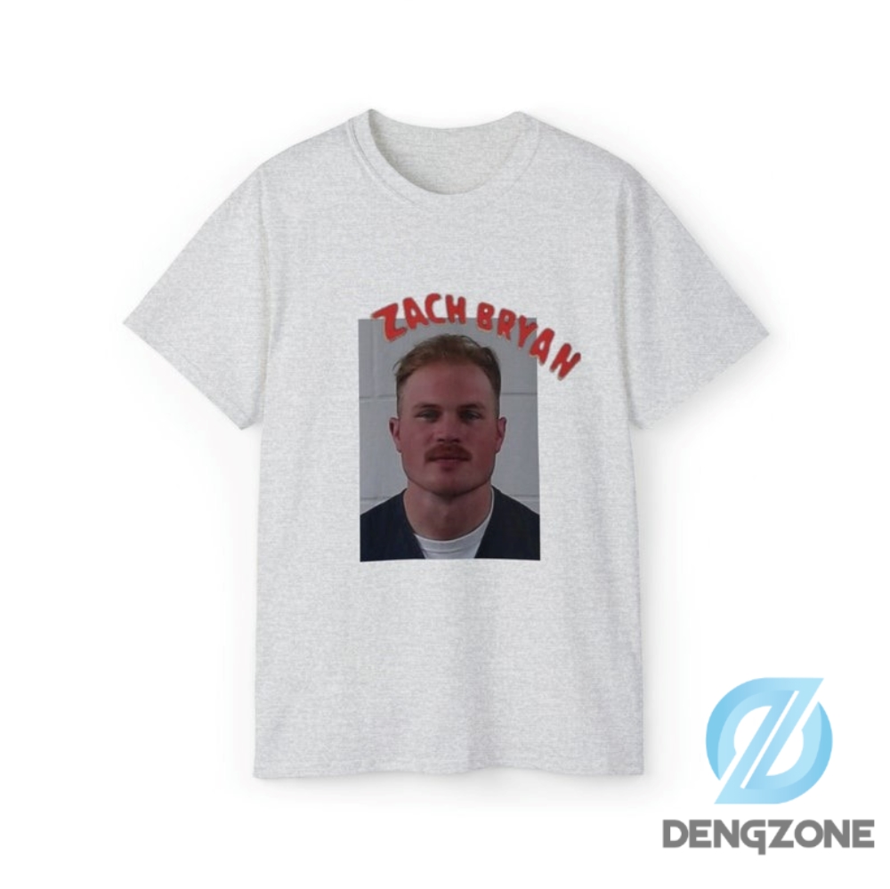 Zach Bryan Mugshot Graphic Tshirt  Burn Burn Burn  Highway Boys Dont Die Shirt  Country Shirt  Arrest  New Album