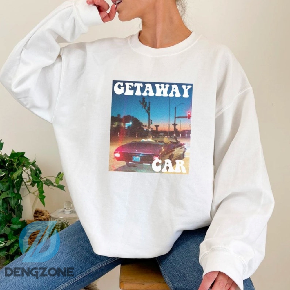 Getaway Car Taylor Swift Travis Kelce Sweatshirt Travis And Taylor Sweatshirt Taylor Swift Chiefs