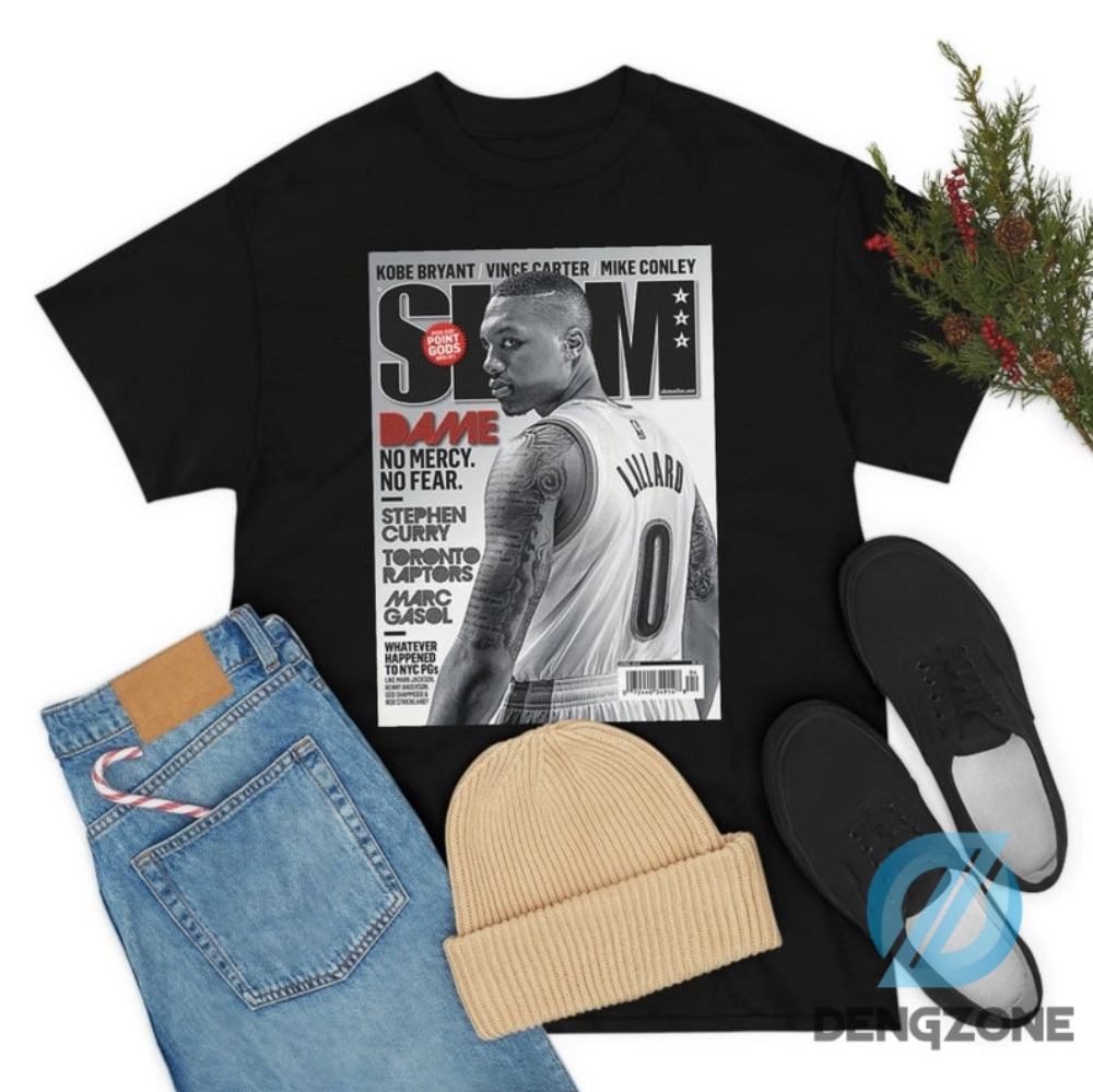 Damian Lillard Portland Trail Blazers Nba Slam Cover Tee