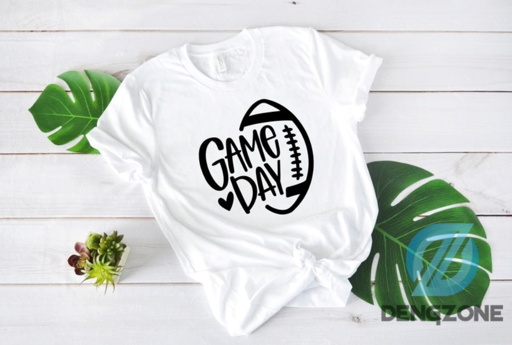 Personalized Game Day Football Shirt With Custom Color Text