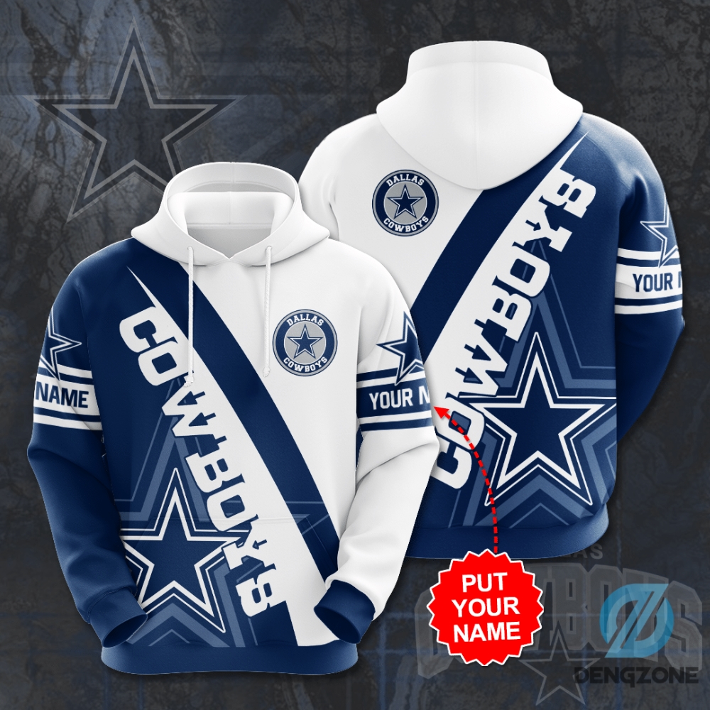 Dallas Cowboys Hooded Sweatshirt With Customization