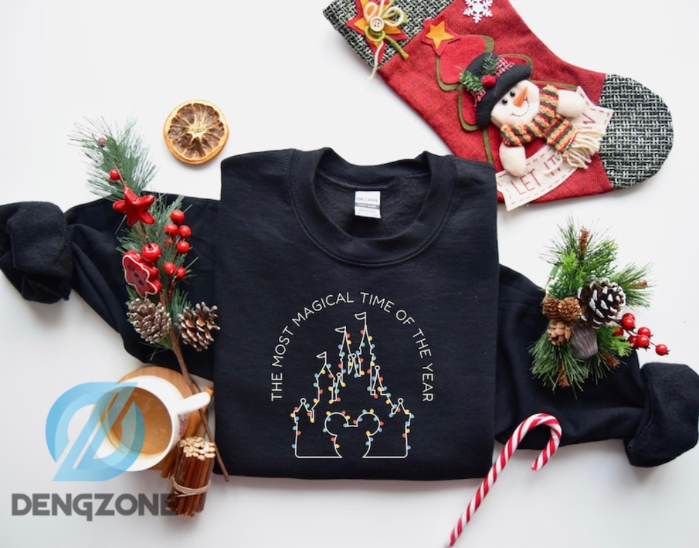 Its The Most Magical Time Of The Year Disney Christmas Sweatshirt Disney Castle Sweater